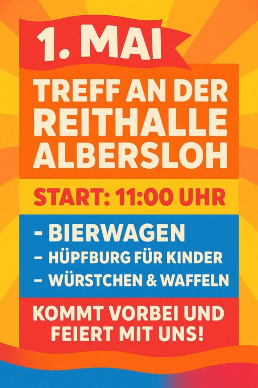 1. Mai-Treff an der Reithalle